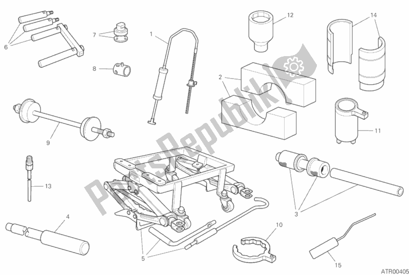 All parts for the 01b - Workshop Service Tools of the Ducati Multistrada 950 S Touring USA 2019